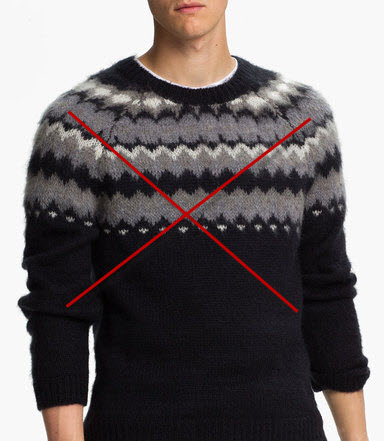 the wrong sweater